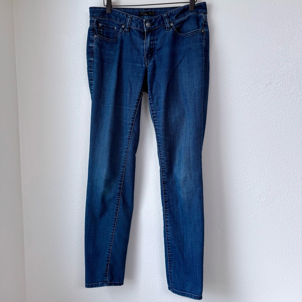 Prana Mid-Rise Indigo Kara Straight Leg Women’s Outdoor Trail Jeans-Size 6 EUC